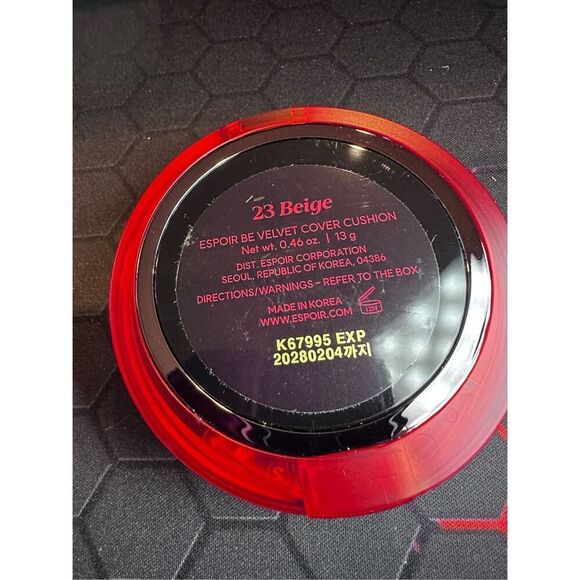 ESPOIR Be Velvet Cover Cushion 23 beige 13g - Picture 3 of 3
